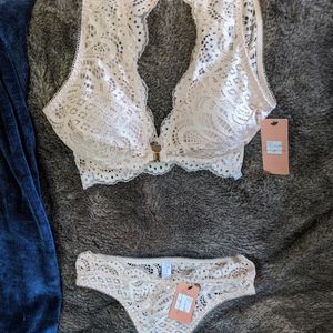 Light Peach-Colored Lingerie Set
